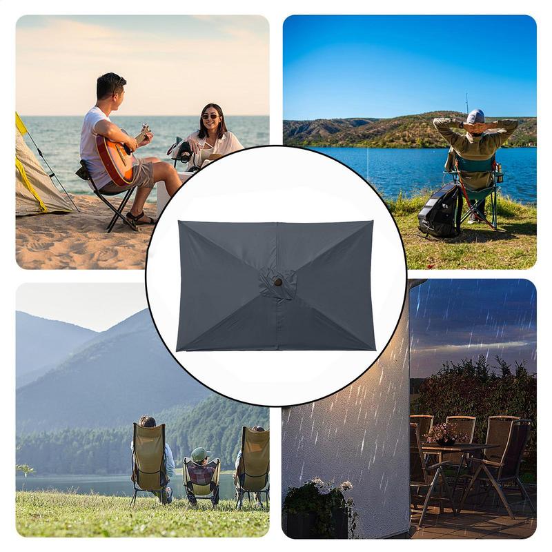 2x3 m Rectangular Patio Umbrella Cloth Replacement Canopy Heavy Duty Cantilever Parasol Top Parasol Cloth Replacement