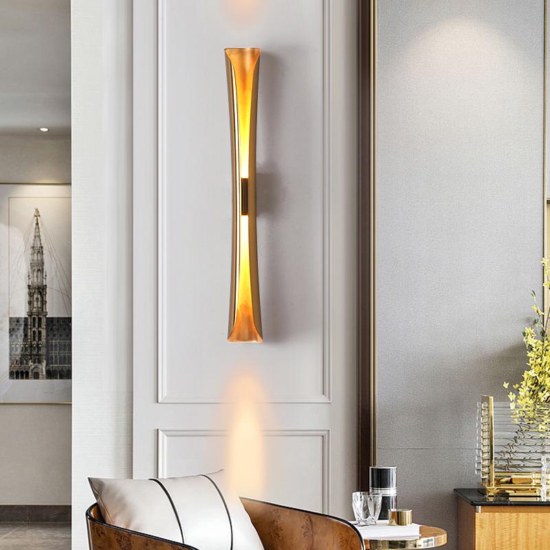 Nordic Minimalist LED Wall Lamp – Wrought Iron Design for Bedroom, Living Room, Hallway, or Staircase