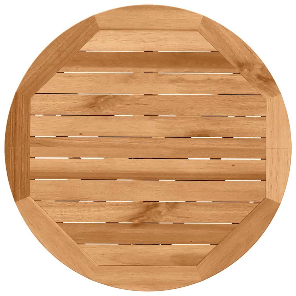 Outdoor Dining Set 5 pcs Natural Solid Acacia Wood