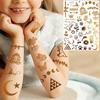 Nuevas Pegatinas Temporales de Tatuaje con Estampado en Caliente de Henna Transfronterizas para Mano, Pie y Brazo