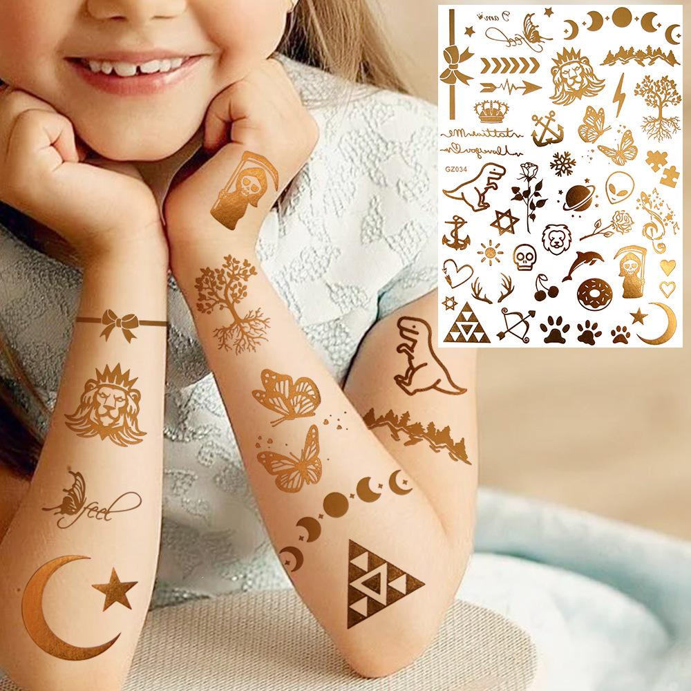 Nuevas Pegatinas Temporales de Tatuaje con Estampado en Caliente de Henna Transfronterizas para Mano, Pie y Brazo
