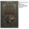 Witch Garden Warning Sign Weather-proof Rusty Vintage Halloween Do Not