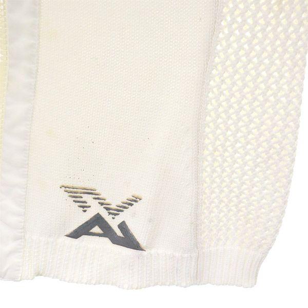Armani Exchange 90s Old Cotton Knit Jacket S White Women Used