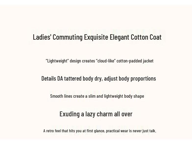 Women's Winter Round Neck Padded Short Coat