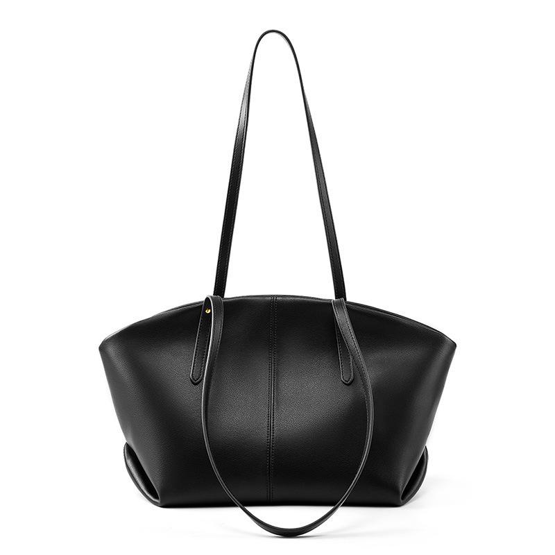 

Leather Women S Bags Fashion Casual Shoulder Large Bags Cowhide Women S Handbags Large Capacity Tote Bags чорний