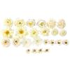 1 Set Artificial Flowers Graduation Decorations Flower Kit DIY Assorted Cap Stickers Glitter Number