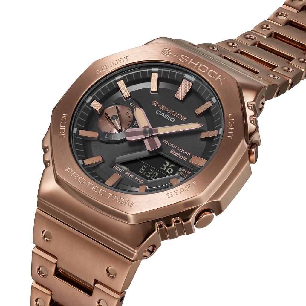 Casio G-SHOCK Męski Stal Nierdzewna Wodoodporność 200M Odporny na Wstrząsy Kwarcowy Zegarek GM-B2100GD-5A