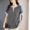 Short-sleeved T-shirt for Women New Summer Style Large Size Middle-aged Mother Fashionable Age-reducing Loose Western-style