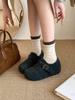 Boken shoes women 2026 thick soled warm cotton shoes winter new fur shoes for women wearing single shoes outside