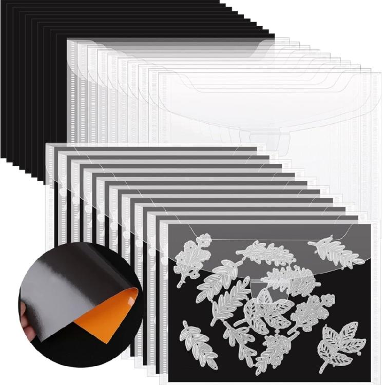 20 Pcs Magnetic Plate Cutting Dies Storage Bag Magnetic Sheets Stamp & Die Storage Pocket Die Storage Bag