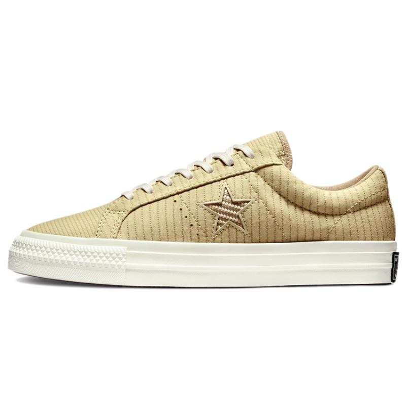 

Converse One Star Mellow Mild Canvas Casual Non-Slip Abrasion Lightweight Low-Top Board Shoes Unisex Desert Yellow 42.5