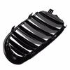 Blank Svart Front Nyre Grill Grill Panser Mesh Dobbel Linje Grill For BMW 5-serie E60 M5 E61 520i 545i 550i 535i 2003-2010