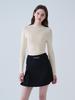 Road Roar Metal Logo H-Line Pleated Skirt Black