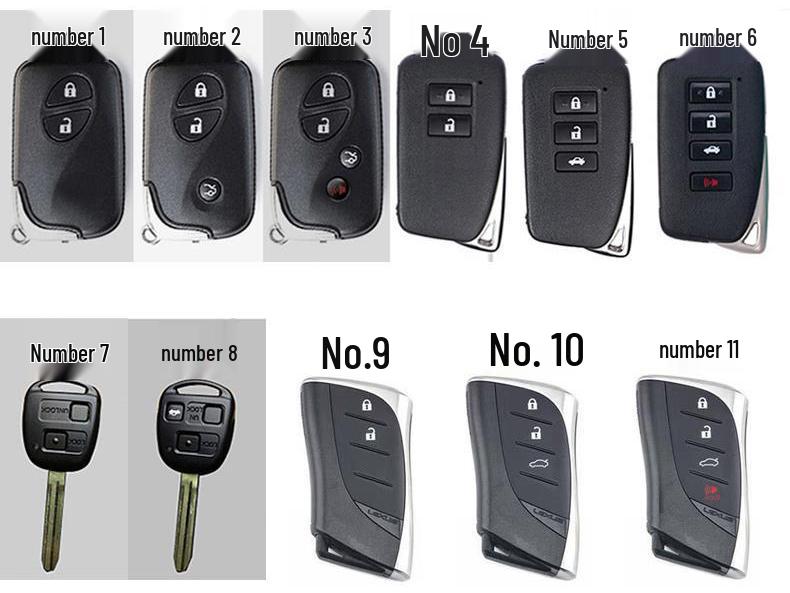 Lexus Key Case for CT200H, RX350/270, GX, LS, GS, ES240, and LX570.