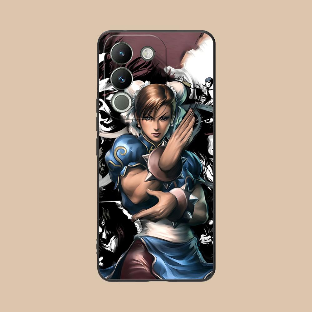 Street Fighter Chunli Phone Case for VIVO V60 V50 V40 V30 V29 V27 V25 V23 Pro Lite 5G Colorful Printing Cover Pretty Smartphone