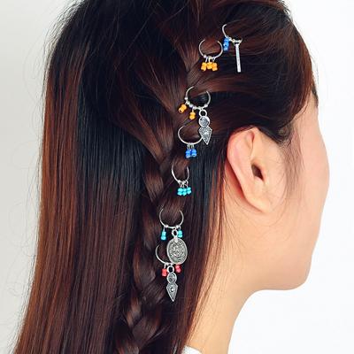 DIY Braid Hair Beads  Hole Dreadlocks Beads Rings For Hair Extensions