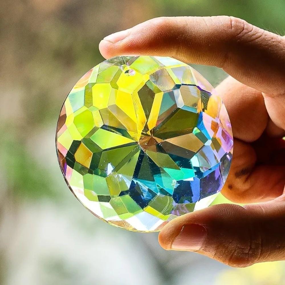 Hanging Design Crystal Prism Pendant Clear Crystal Rainbow Catcher Home Garden Decor