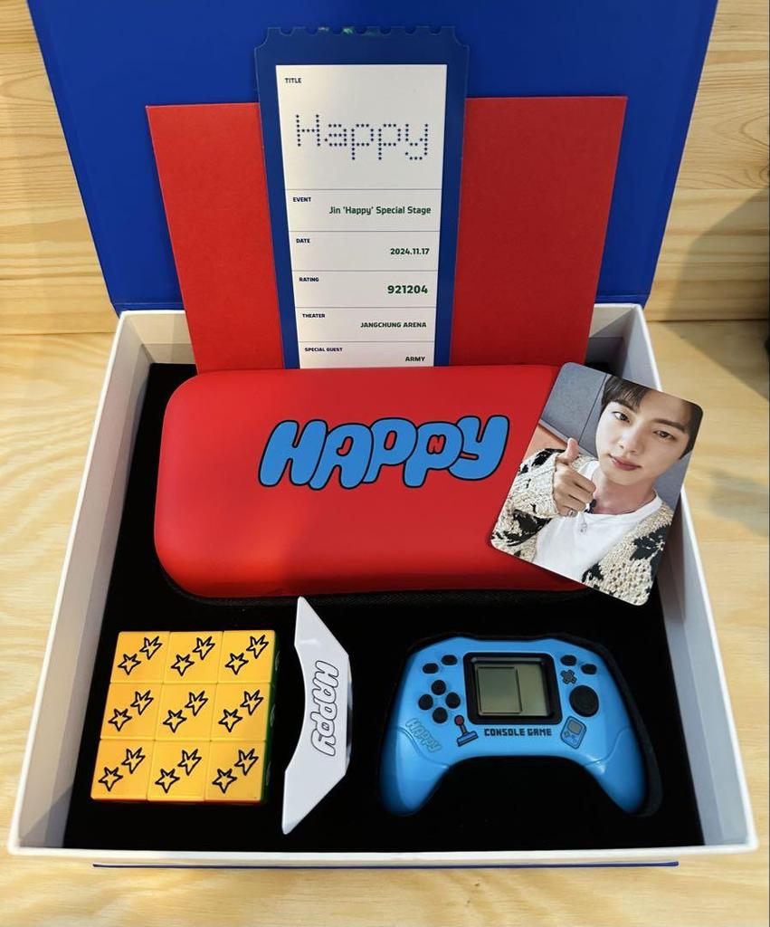 [USED] BTS Jin Happy Special Stage Admission Bonus Gift Trading Card Box