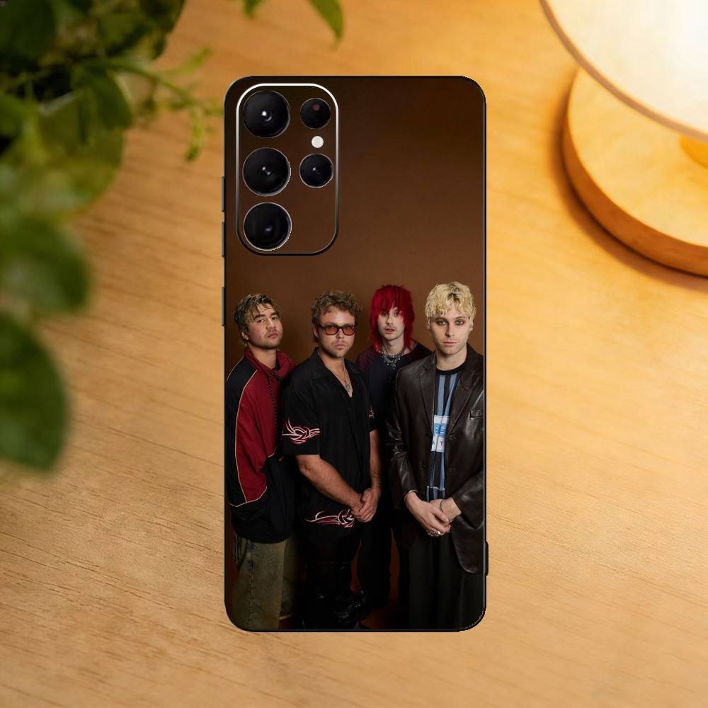 Popular Rock Band 5-5SOS Phone Case For Samsung S25,24,21,22,23,30,Ultra,20,Plus,Fe,Lite,Note Soft Black Cover