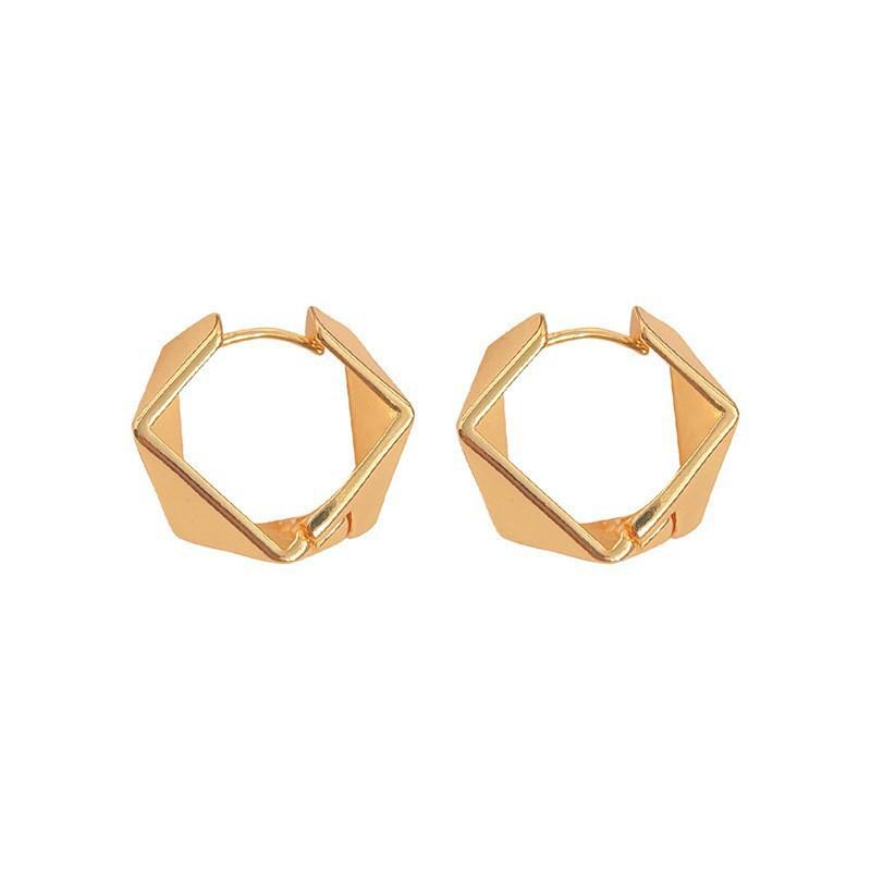 

Asymmetric Geometric Earrings Lightweight Metal Alloy Dangle Drop Fashion Jewelry for Women and Girls Stylish Design One Size золотой