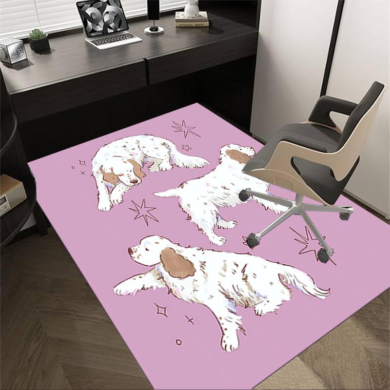 

1PC Dogs Stars Anti-slip carpet, suitable for Office, bedroomand playrooms. It can also be used as a sofa footrest cover-W26 60cm by 90cm