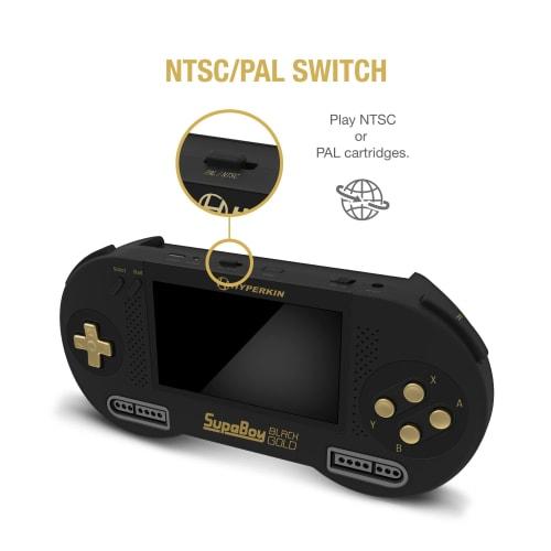 HYPERKIN SUPABOY Black Gold [USB type-C edition] / Super Boy Black Gold Super Famicom SFC/SNES (NTSC/PAL) cartridge compatible portable compatible mac