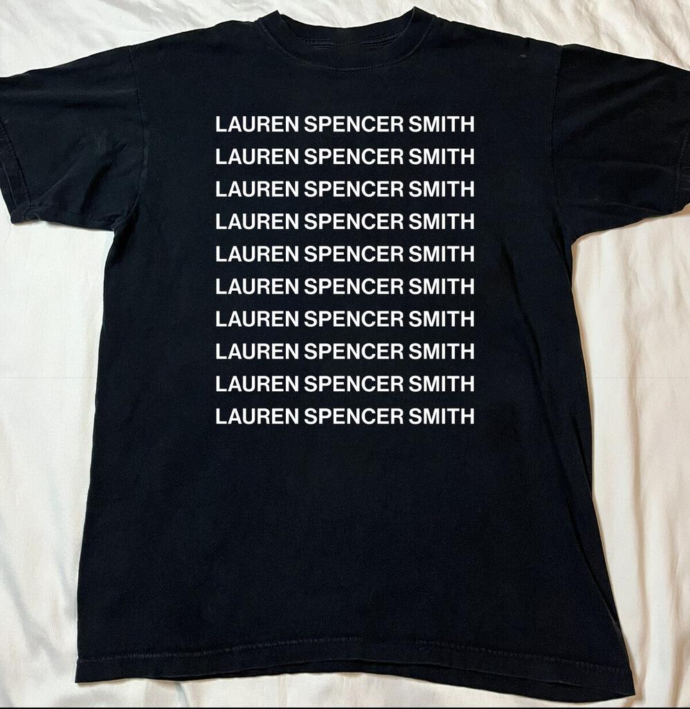 Lauren Spencer-Smith text Black Cotton Shirt Full size S-5XL CL159