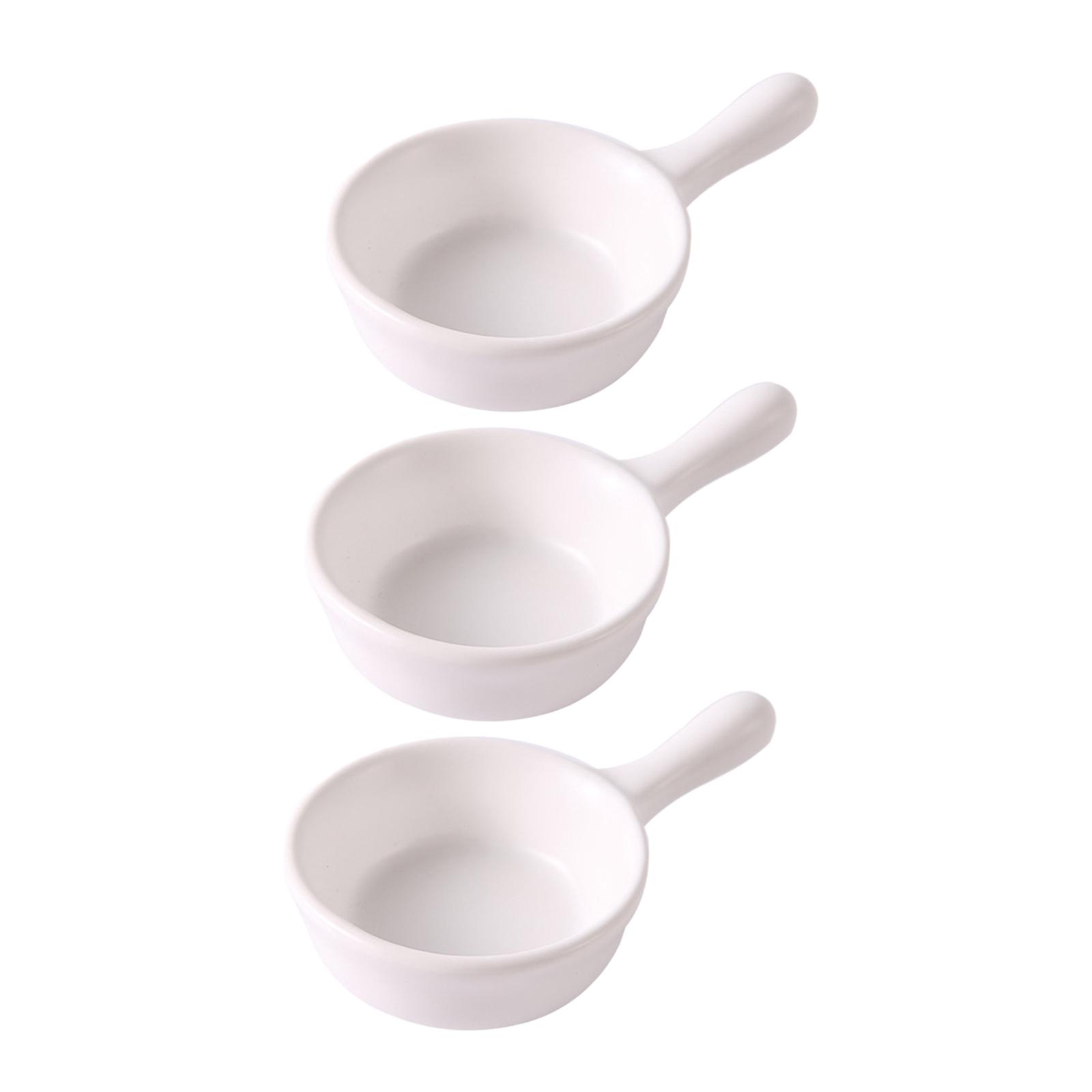 Sauce Dish Ceramic Ketchup Saucer Household Dipping Bowls Condiment Container for BBQ Condiments Sushi Seasoning Ketchup