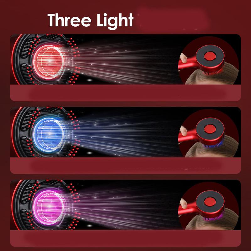 Electric Scalp Massage Comb LED with 3 Lights 5 Levels Head Massager Massage Comb for Hail Care