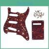 Tortoise Red Guitar Guard Pick Back Plate With 20pcs Screws For Stratocaster Strat Style Electric