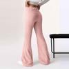 2025 Women's Wide-Leg Warm Plush Elastic Waist Pants