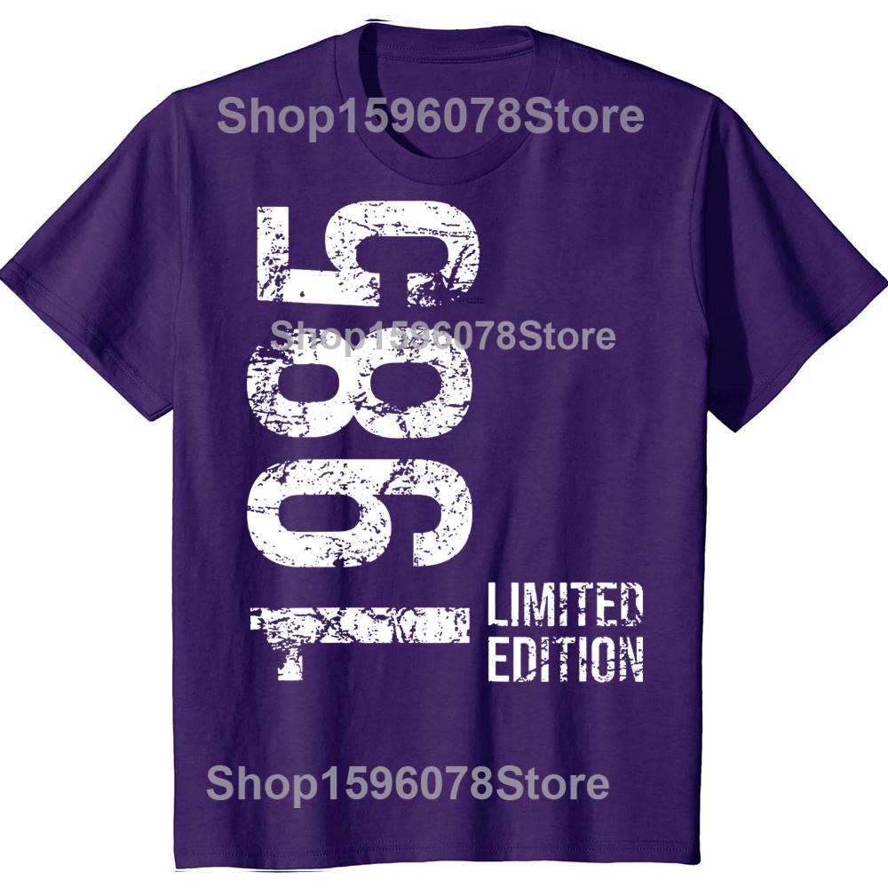 Awesome 40th 40 Years Retro Vintage 1985 Printed Birthday Gifts Man TShirts Cotton Streetwear Hip Hop Short Sleeve Women T-shirt