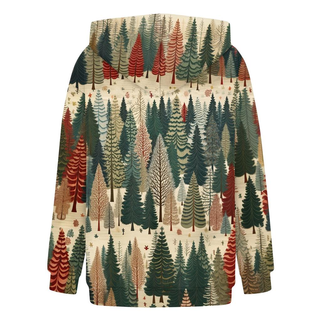 Jackets For Women Long Sleeve  Zip Up  Print Outerwear Casual Jackets