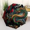 1pc Mythical Creatures Artwork Automatic Open/close Folding Umbrella, Compact Portable Travel Umbrella, Perfect Birthday/Christmas, Cute Umb