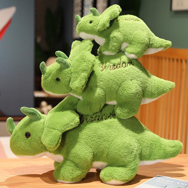 Cartoon Simulation Dinosaur Plush Toy Tyrannosaurus Rex Stuffed Soft Triceratops Cute Doll Toys