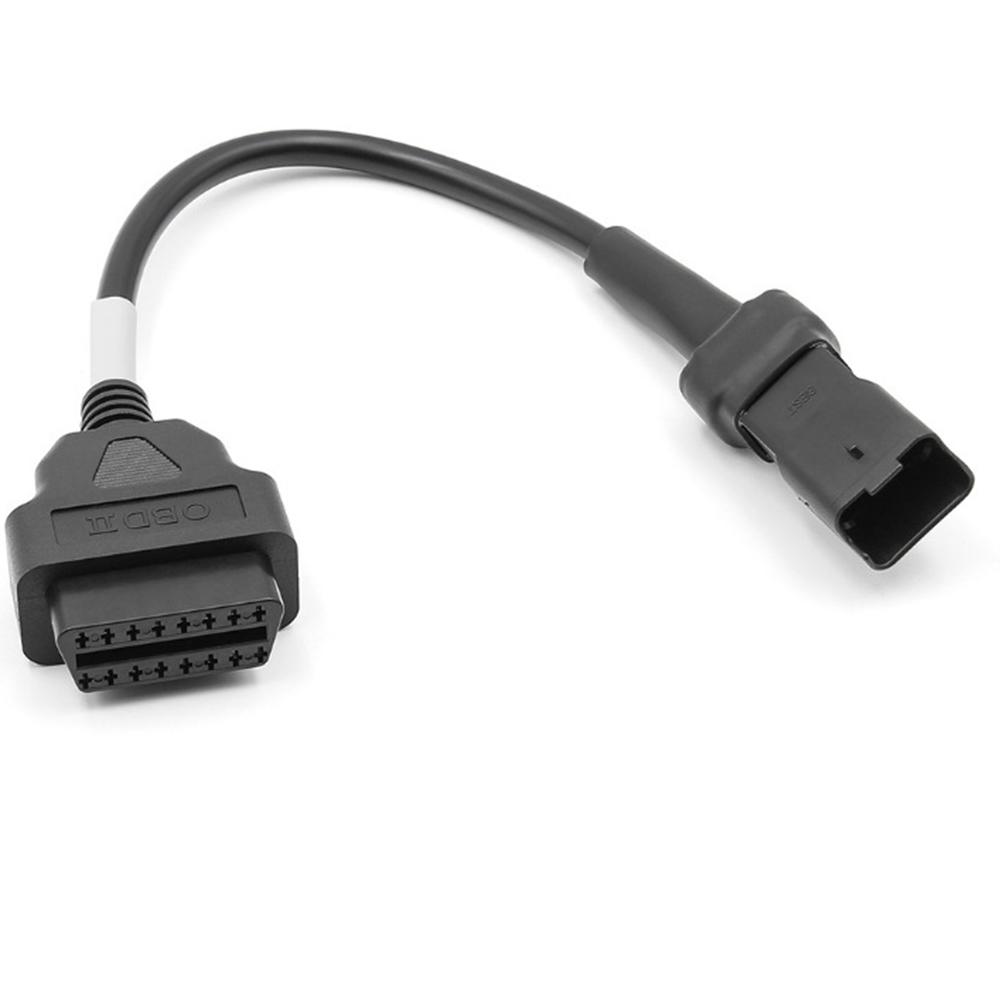 

1 шт. OBD кабель для мотоцикла Для Ducati 4-контактный штекер Диагностический кабель Адаптер 2Pin на OBD2 4pin Аксессуары для мотоцикла чёрный