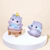 Cute Resin Cat Mini Ornaments Office Desktop Kitten Car Doll Emotional Stability Healing Birthday Gift Home Decorations