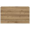 Artisan Oak Washbasin Cabinet 90 X 38.5 X 45 Cm Particleboard