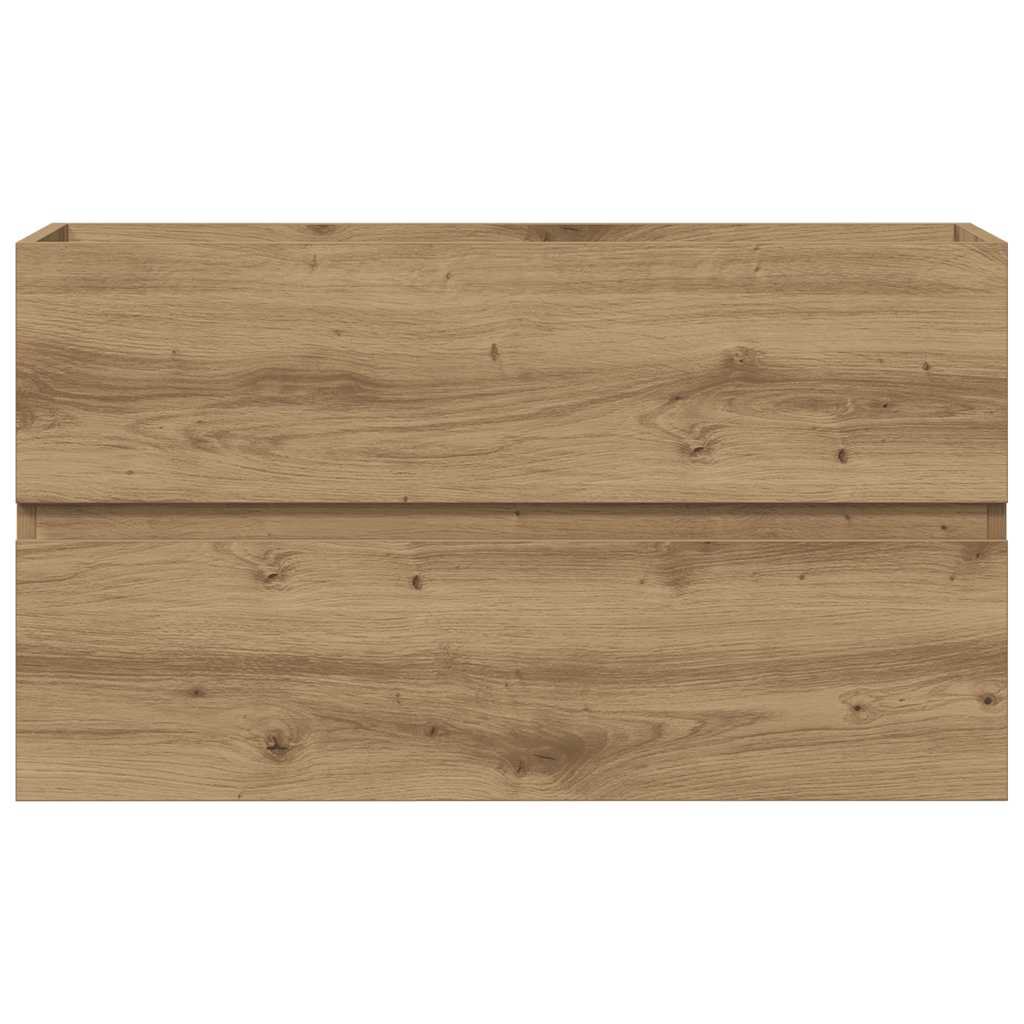 Artisan Oak Washbasin Cabinet 90 X 38.5 X 45 Cm Particleboard
