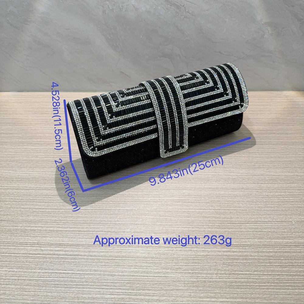 Rhinestone Sparkle Women's Evening Clutch: Bridal & Banquet Handbag