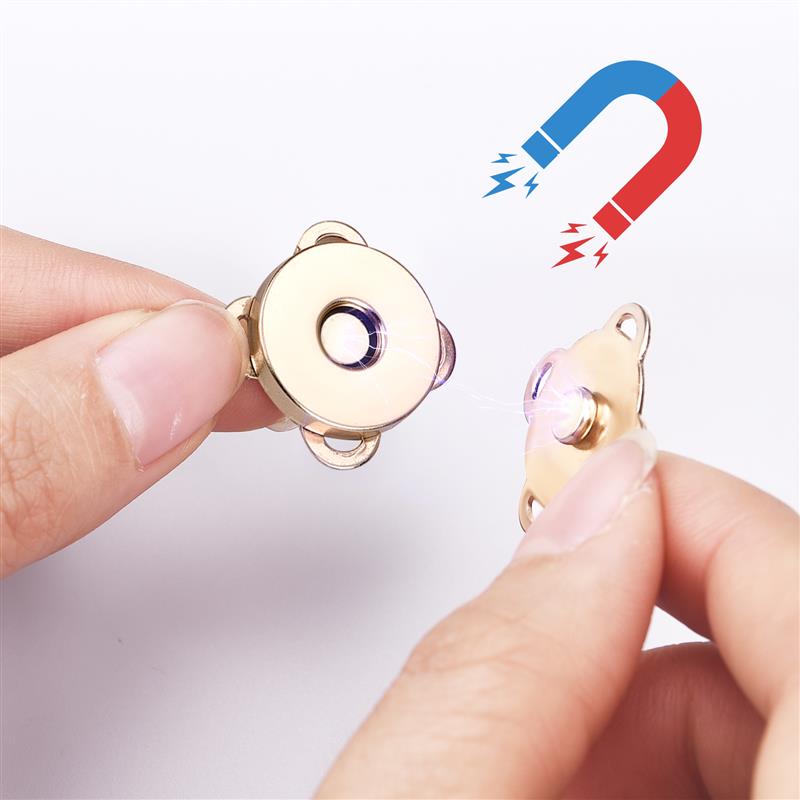 10 Piece/Pack Magnetic Snap Button Metal Plum Blossom Sew On Button Clasps Fasteners For Purses Handbag Clothes DIY Accessorie