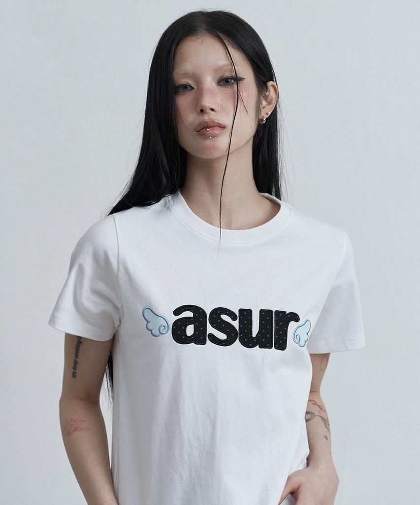 Aejeuyua Signature Angel Fit T-Shirt White