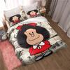 Kawaii Anime Mafalda All Season Twin Bedding Set 3 Piece Comforter Set Bed Duvet Cover Double King Comforter Cover Home Textiles