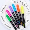 Monami 601 Korean Fluorescent Marker Pens, 12 Colors, Large Capacity, Creative Design (06021)