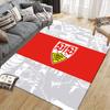 VFB Logo Flanell Teppich, Heim Sofa Dekoration für Wohnzimmer & Schlafzimmer, Rutschfeste Spiel Flanell Bodenmatte für Spielzimmer