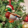 Vánoční ozdoby Kreslený zvířecí vzor Dekorace vánočního stromku 2D Plochý šnek/Moucha/Kachna Akrylová přívěsek na okno Zeď Strom Dekor