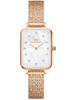 ΓΥΝΑΙΚΕΙΟ ΡΟΛΟΙ DANIEL WELLINGTON Quadro Lumine Pressed Piano 20mm DW00100578 + ΚΟΥΤΙ (zw519b)