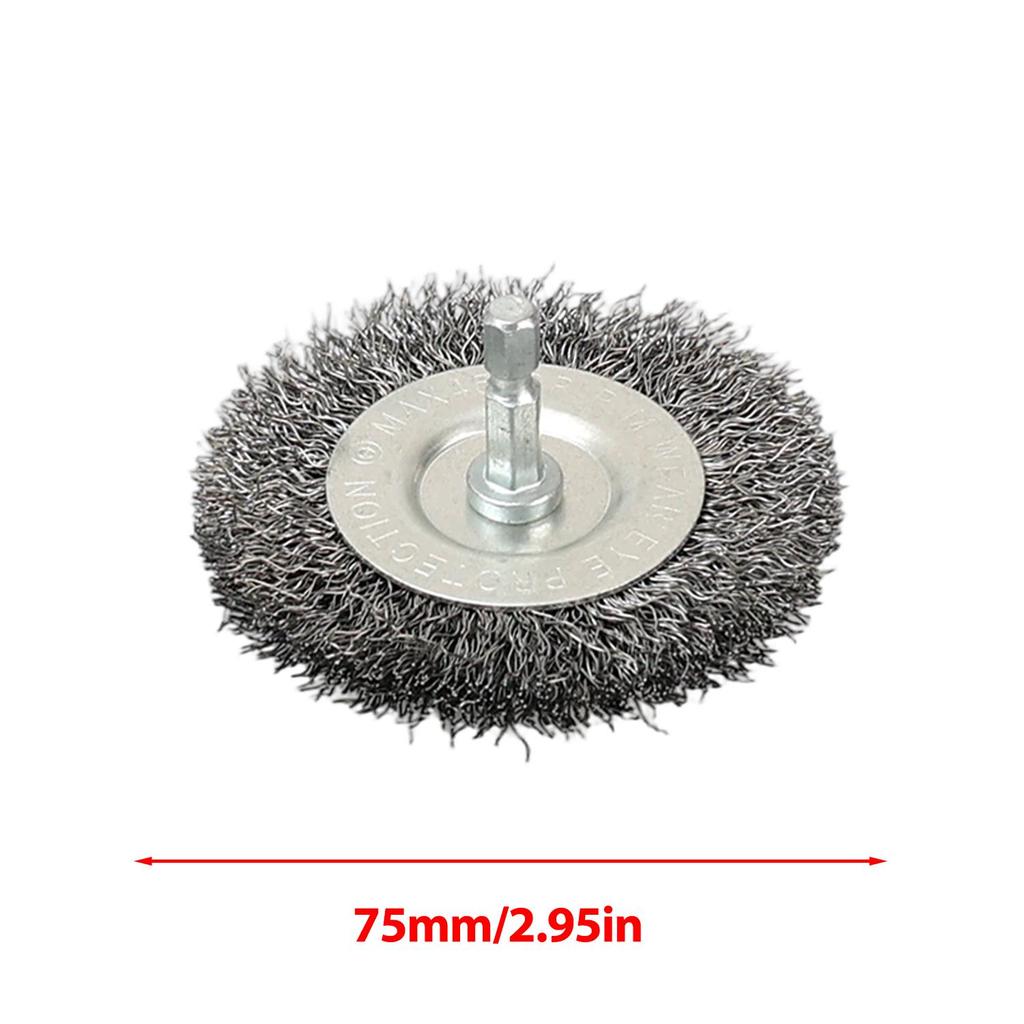 10styles Steel Wire Brush Wheel Cup Brush Metal Polishing Rotary Cleaning Rust Corrosion Rust Removal Edge Grinding Deburring