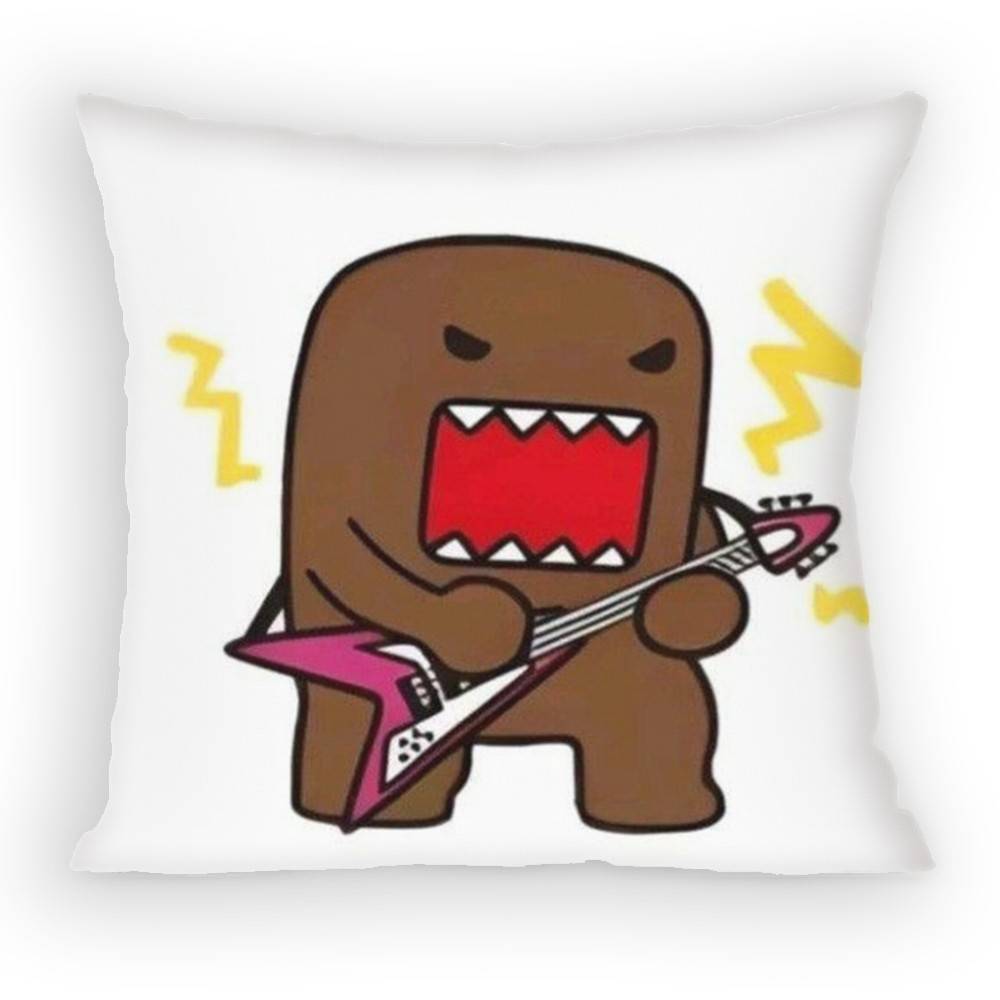 

Cute Domo Kun Pillow Case Sofa Living Room Bedroom Headboard Backrest Cushion Square Cushion Nap Time 30x30 cm