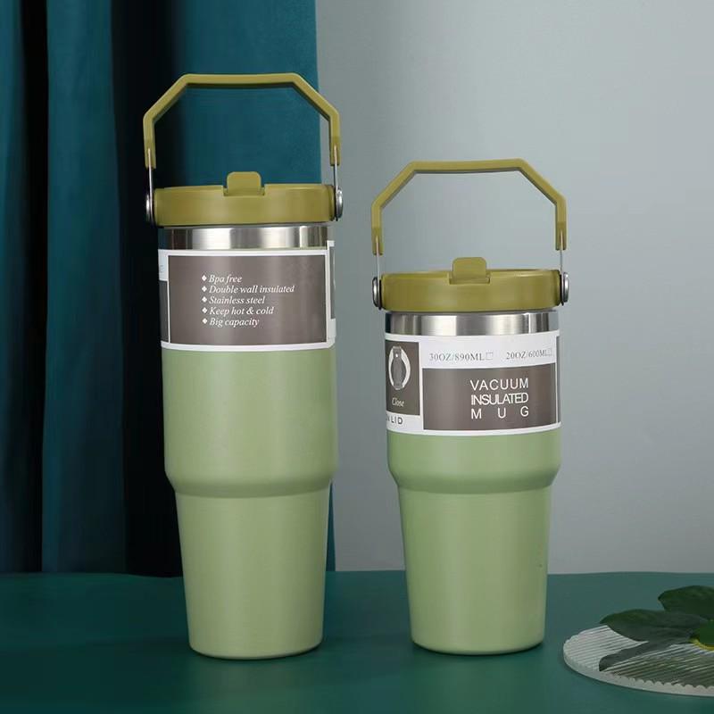 30oz Portable Insulated Stainless Steel Car Cup for Cold Storage